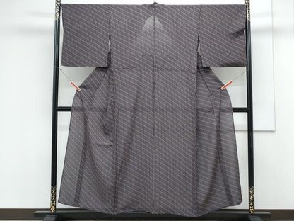 平和屋着物＊夏物　小紋　絽　吉祥文　正絹　逸品　CABK0754th