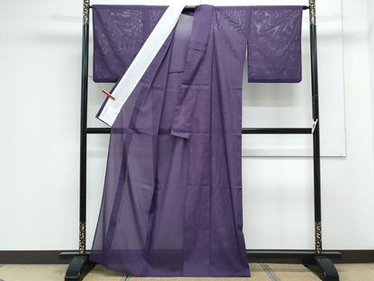 平和屋着物＊夏物　色無地　絽　桑の実色　洗える着物　CABK0760th