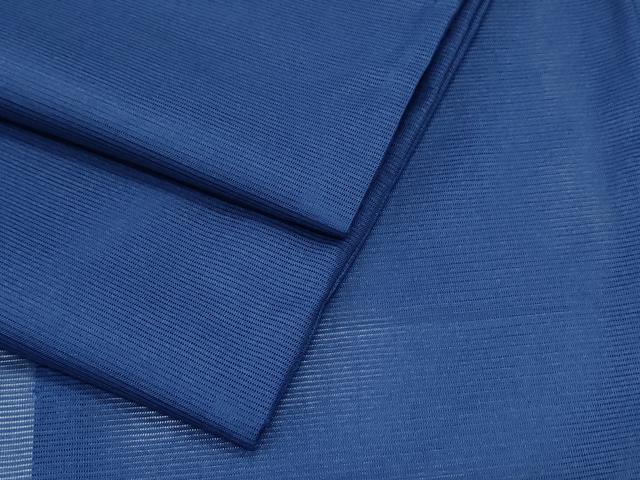 平和屋着物＊夏物　色無地　絽　鉄紺色　洗える着物　CABK0761th