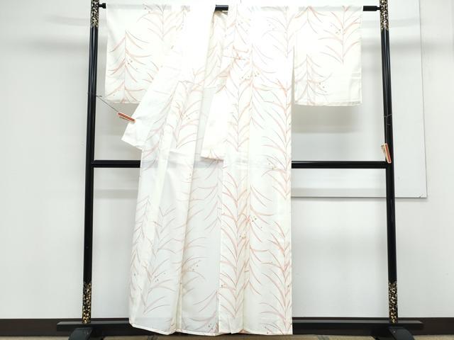 平和屋着物＊夏物　小紋　絽　露草文　洗える着物　CABK0764th