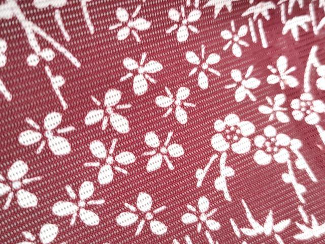 平和屋着物＊夏物　小紋　絽　草花文　洗える着物　CABK0766th