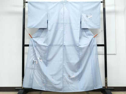 平和屋着物＊夏物　訪問着　絽　孔雀花文　洗える着物　CABK0767th