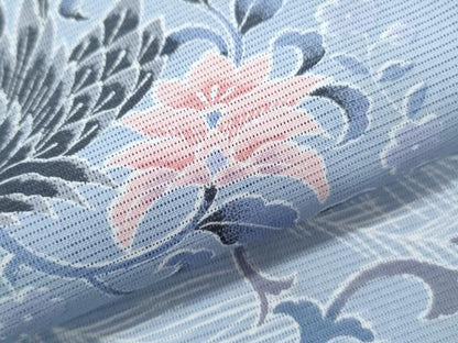 平和屋着物＊夏物　訪問着　絽　孔雀花文　洗える着物　CABK0767th