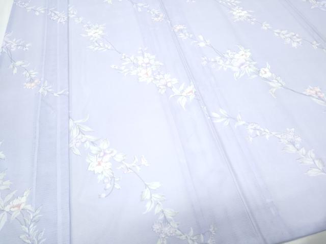 平和屋着物＊夏物　小紋　絽　枝花文　洗える着物　CABK0780th