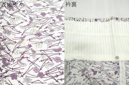 平和屋着物＊夏物　小紋　絽　吹き寄せ花文　洗える着物　CABK0782th