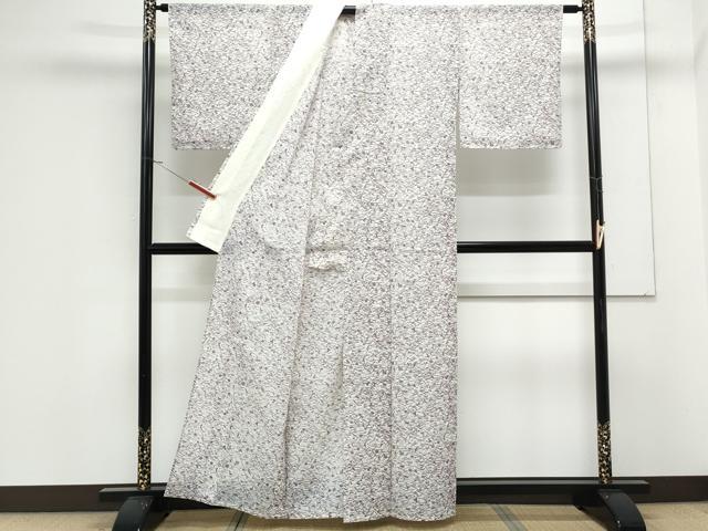 平和屋着物＊夏物　小紋　絽　吹き寄せ花文　洗える着物　CABK0782th