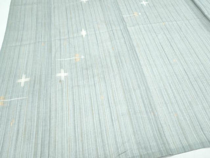 平和屋着物＊夏物　小紋　紗　琉球絣文様　洗える着物　CABK0783th