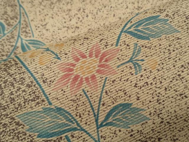 平和屋着物＊夏物　小紋　絽　花間道　洗える着物　CABK0786th