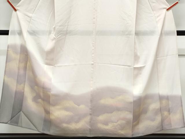 平和屋着物＊夏物　訪問着　絽　霞文　暈し染め　正絹　逸品　CABK0790th
