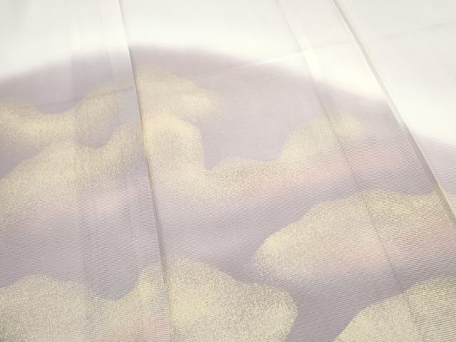 平和屋着物＊夏物　訪問着　絽　霞文　暈し染め　正絹　逸品　CABK0790th