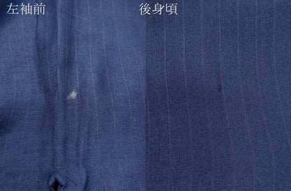 平和屋着物＊夏物　小紋　紗　縞　正絹　逸品　CABK0798th
