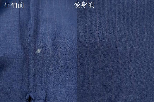 平和屋着物＊夏物　小紋　紗　縞　正絹　逸品　CABK0798th