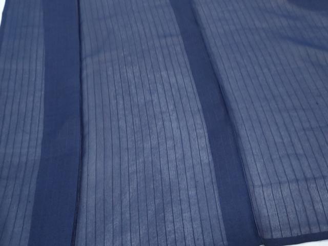 平和屋着物＊夏物　小紋　紗　縞　正絹　逸品　CABK0798th