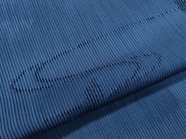 平和屋着物＊夏物　小紋　縦絽　流水舞葉紋紗　暈し染め　正絹　逸品　CABK0799th