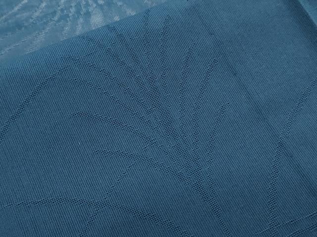 平和屋着物＊夏物　色無地　流水草葉紋紗　褐返色　正絹　逸品　CABK0800th