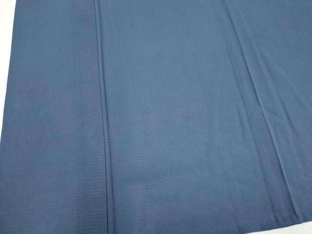 平和屋着物＊夏物　色無地　絽　紺鼠色　正絹　逸品　CABK0803ou