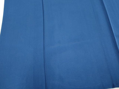 平和屋着物＊夏物　色無地　絽　瑠璃紺色　正絹　逸品　CABK0806ou