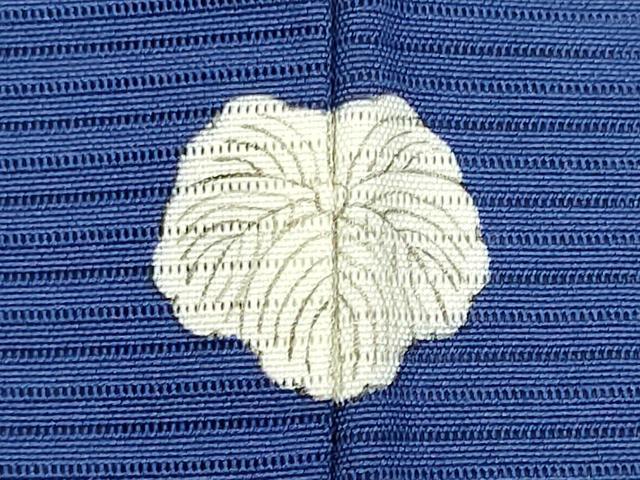 平和屋着物＊夏物　色無地　絽　紺藍色　正絹　逸品　CABK0807ou