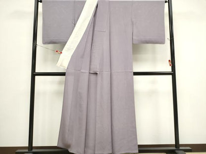 平和屋着物＊夏物　色無地　絽　紅藤色　正絹　逸品　CABK0808ou
