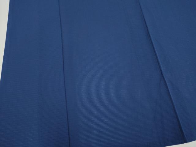 平和屋着物＊夏物　色無地　絽　留紺色　正絹　逸品　CABK0809ou
