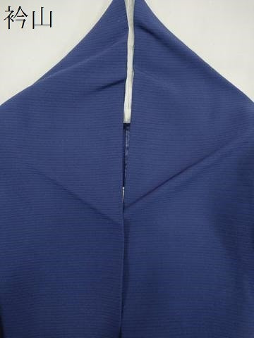 平和屋着物＊夏物　色無地　絽　紺青色　正絹　逸品　CABK0810ou