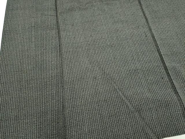 平和屋着物＊夏物　男性　紗紬　縞　正絹　逸品　CABK0818ou