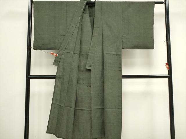 平和屋着物＊夏物　男性　紗紬　霞文　正絹　逸品　CABK0819ou