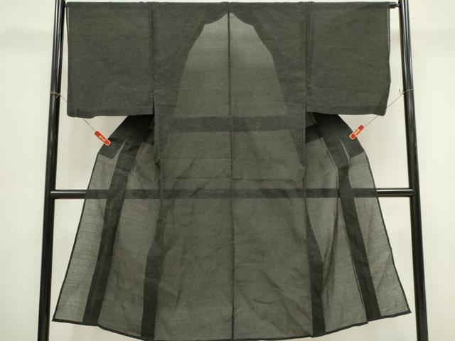 平和屋着物＊夏物　男性　小紋　紗　霞文　CABK0826ou