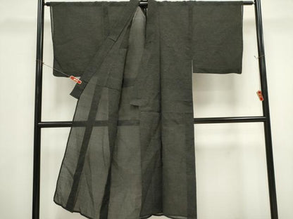 平和屋着物＊夏物　男性　小紋　紗　霞文　CABK0826ou