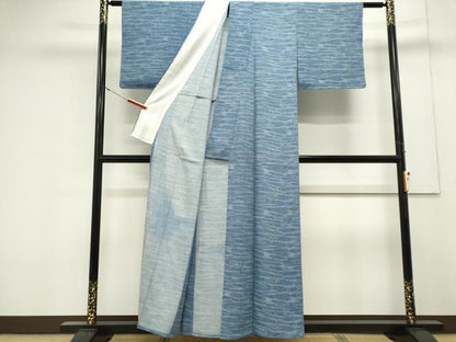 平和屋着物＊夏物　江戸小紋　絽　流水文　正絹　逸品　CABK0831ou