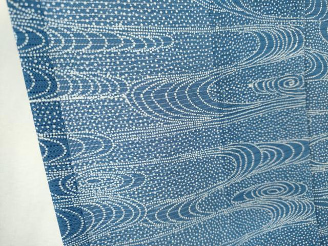 平和屋着物＊夏物　江戸小紋　絽　流水文　正絹　逸品　CABK0831ou
