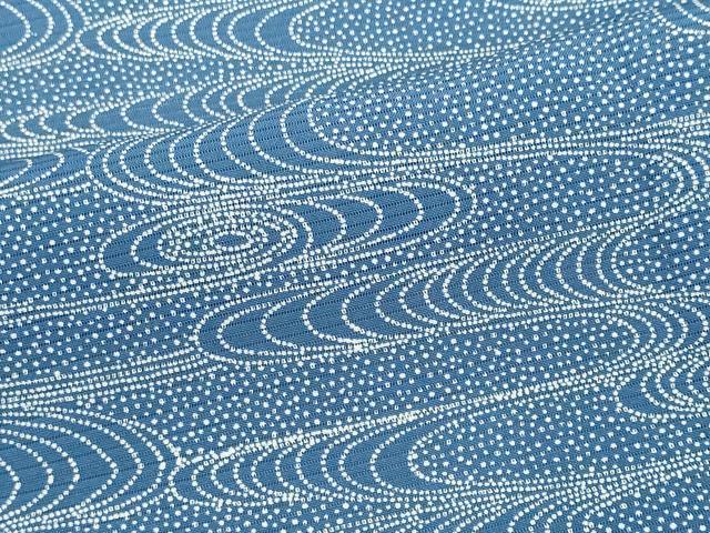 平和屋着物＊夏物　江戸小紋　絽　流水文　正絹　逸品　CABK0831ou
