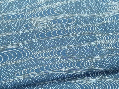 平和屋着物＊夏物　江戸小紋　絽　流水文　正絹　逸品　CABK0831ou