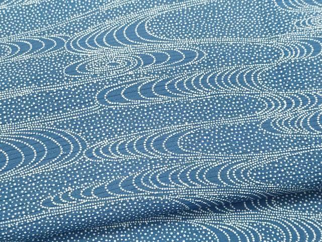 平和屋着物＊夏物　江戸小紋　絽　流水文　正絹　逸品　CABK0831ou