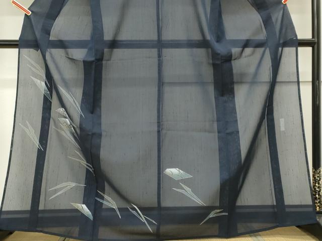 平和屋着物＊夏物　訪問着　紗紬　作家物　吉祥枝梅文　金彩　正絹　逸品　CABK0833ou