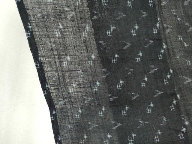 平和屋着物＊夏物　上布　絣文様　麻　逸品　CABK0835ou