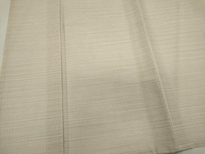平和屋着物＊夏物　色無地　紋紗　生成り色　正絹　逸品　CABK0838ou