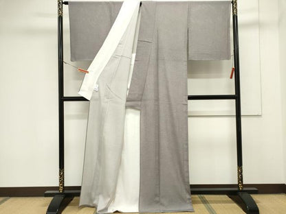平和屋着物＊夏物　江戸小紋　絽　鮫小紋柄　正絹　逸品　未使用　CABK0841ou