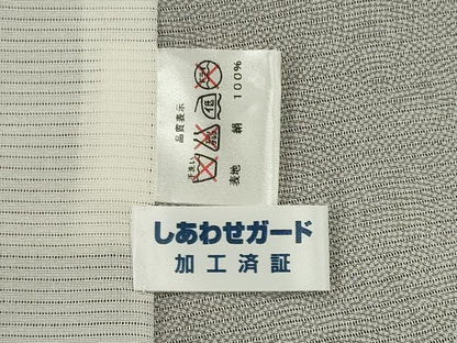 平和屋着物＊夏物　江戸小紋　絽　鮫小紋柄　正絹　逸品　未使用　CABK0841ou