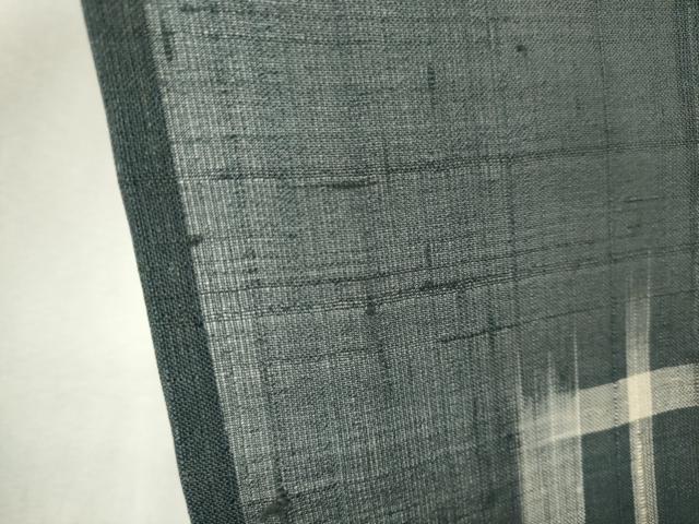 平和屋着物＊夏物　紗紬　十字絣　正絹　逸品　CABK0851ou