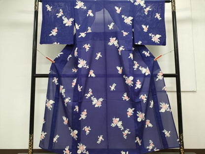 平和屋着物＊夏物　小紋　絽　辻が花　やまと誂製　正絹　逸品　CABK0859ou