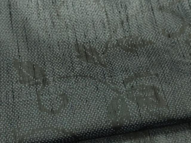 平和屋着物＊夏物　結城紬　夏結城　翠紗　蔦の葉文　証紙付き　正絹　逸品　CABK0863ou