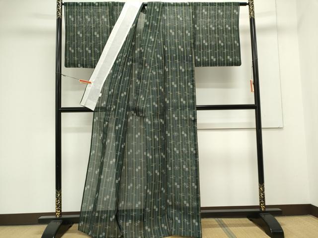 平和屋着物＊夏物　本場琉球絣　夏琉球　琉球絣文様　高島屋扱い　正絹　逸品　CABK0864ou