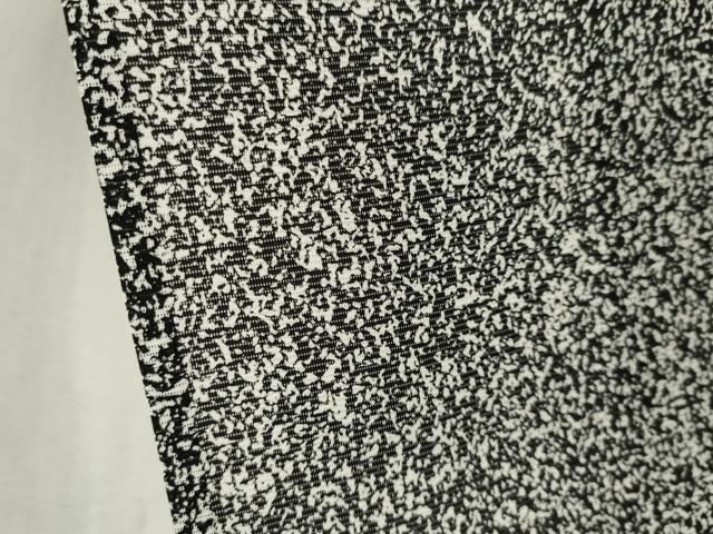 平和屋着物＊夏物　訪問着　絽　霞文　たたき染め　黒地　正絹　逸品　CABK0866ou