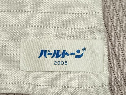 平和屋着物＊夏物　訪問着　縦絽　手描き　草花丸文　暈し染め　正絹　逸品　CABK0867ou
