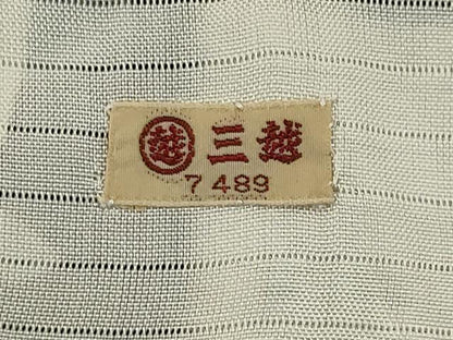 平和屋着物＊夏物　小紋　絽　草花文　三越扱い　正絹　逸品　CABK0872ou