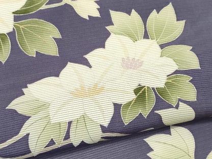 平和屋着物＊夏物　訪問着　絽　駒刺繍　草花文　正絹　逸品　CABK0874ou