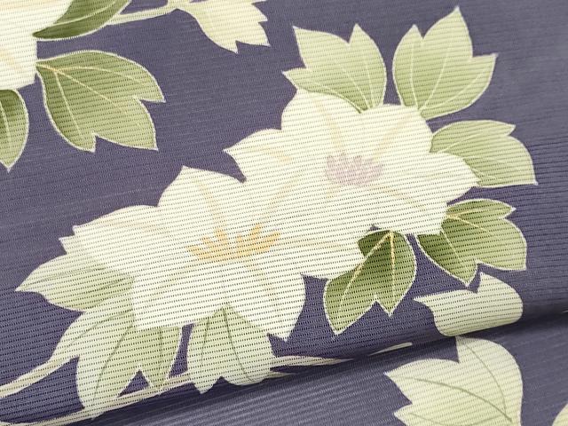 平和屋着物＊夏物　訪問着　絽　駒刺繍　草花文　正絹　逸品　CABK0874ou