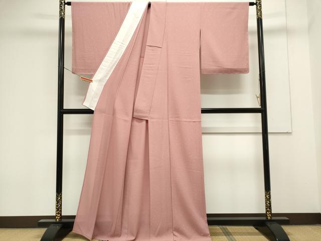 平和屋着物＊夏物　小紋　絽縮緬　作家物　霞文　反端付き　正絹　逸品　未使用　CABK0879ou