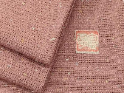 平和屋着物＊夏物　小紋　絽縮緬　作家物　霞文　反端付き　正絹　逸品　未使用　CABK0879ou
